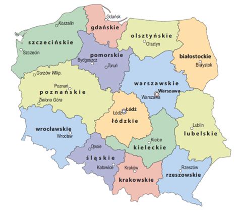 Podziały administracyjne Polski 1946 1998 mapy Portal Statystyczny