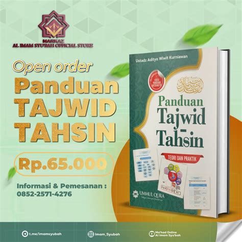 Jual Panduan Tajwid Tahsin Teori Dan Praktik Disertai Video Shopee