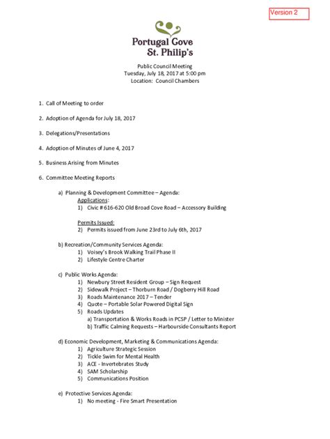 Fillable Online City Council Agenda Packet Is Available At The