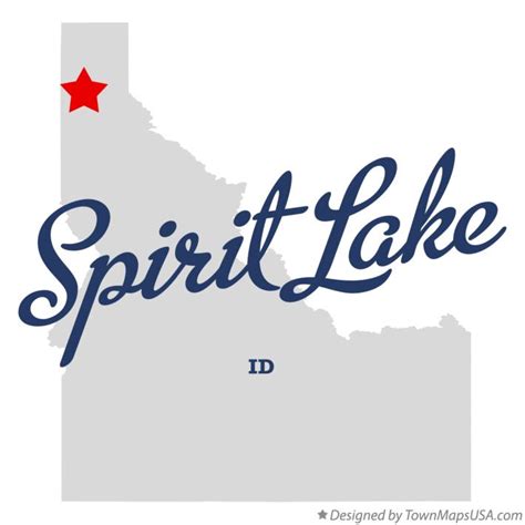 Map of Spirit Lake, ID, Idaho