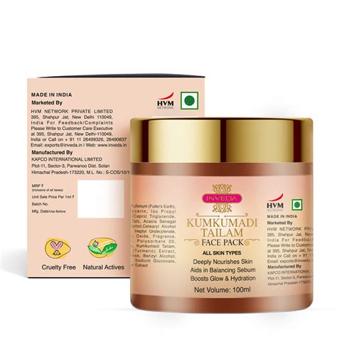 Buy Kumkumadi Face Pack For Radiant Skin Inveda