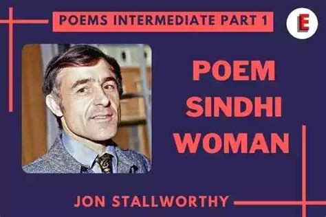 Poem Sindhi Woman By Jon Stallworthy Explanation Main Idea Inter Part 1