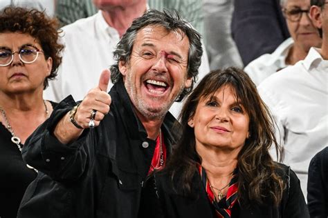 Photo Jean Luc Reichmann Et Sa Femme Nathalie Lecoultre En Tribunes