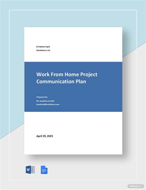 Basic Work From Home Plan Template in Word, Pages, Google Docs ...