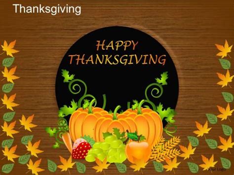 PowerPoint Slides Happy Thanksgiving Ppt Templates