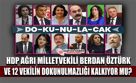 Hdp A R Milletvekili Berdan Zt Rk Ve Vekilin Dokunulmazl