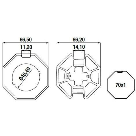 Adaptador Octagonal Mm Para Persiana Enrollable Almot Y