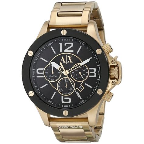 Armani Exchange Quartz Chronograph Gold Tone AX1511 Men's Watch