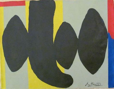 Signed Robert Motherwell Abstract Expressionism Painting On Canvas Auction