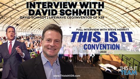 David Schmidt Founder And CEO Of LifeWave Inventor Of X39 This Is