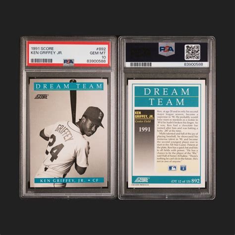 1991 Score 892 Ken Griffey Jr Dream Team PSA 10 EBay