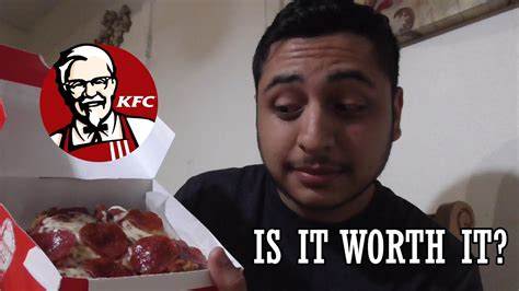 TRYING THE NEW KFC CHIZZA CHICKEN PIZZA IS IT WORTH IT YouTube