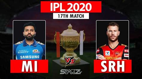 Mi Vs Srh Dream11 Prediction Live Score And Today Match Prediction For