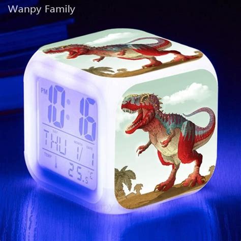 R Veil Sans Radio R Veil Dinosaure Jurassic Horloge Num Rique Led