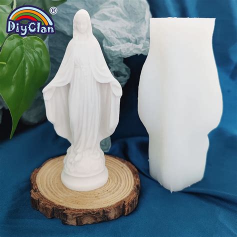 Moule En Silicone Mod Le 3D Vierge Marie Nonne Bricolage Ex Cutif