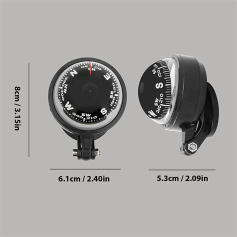 Degree Rotation Waterproof Vehicle Navigation Ball Car Compass Suction Cup Ebay