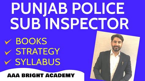 Punjab Police Sub Inspector Syllabus Books For The Preparation Of