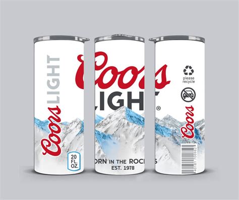 Coors Light Tumbler Oz Etsy