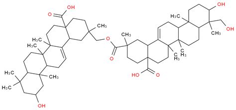 150821 16 2 2alpha 3alpha 24 三羟基 12 烯 28 齐墩果酸 cas号150821 16 2分子式结构式