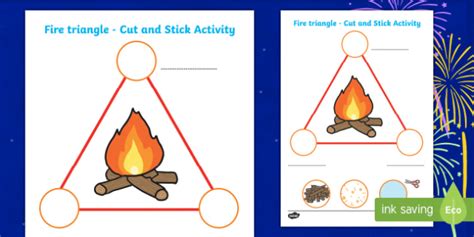 Bonfire Fire Triangle Worksheet (Teacher-Made)