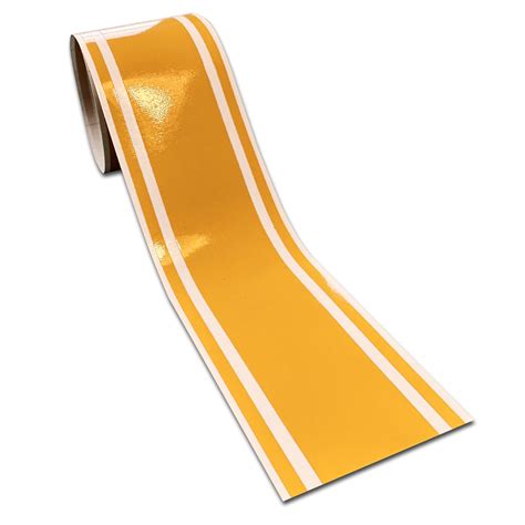 3 X72 Yellow Vinyl Racing Stripes Car Boat Trailer Sticker Pinstripes