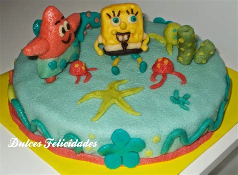 Dulces Felicidades Tarta Fondant Bob Esponja Receta De Ganache De