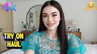 K Micro Bikini Try On Haul See Through Transparent Try On Haul Lingerie Amelia Try On