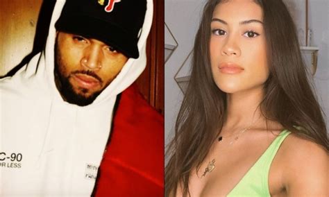 Report Chris Browns Model Girlfriend Is Pregnant Singer Expecting T