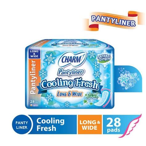 Jual Charm Pantyliner Cooling Fresh Long Wide Pads Lbh Panjang