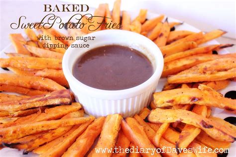 Baked Sweet Potato Fries With Brown Sugar Dipping Sauce Sweet Potato Fries Baked Sweet Potato