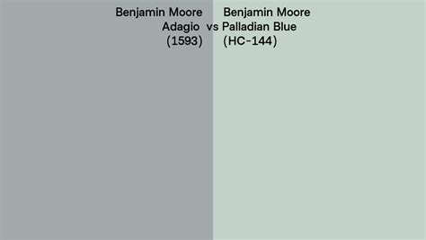 Benjamin Moore Adagio Vs Palladian Blue Side By Side Comparison