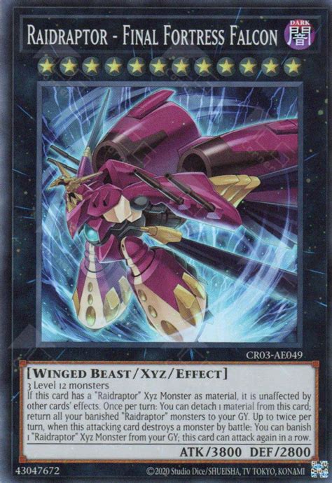 CR03 AE049 Raidraptor Final Fortress Falcon Super Rare Saigon TCG