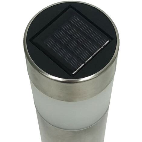 Pack 4 Balizas Solares LED Exterior Plateado 6000K 7hSevenOn Outdoor