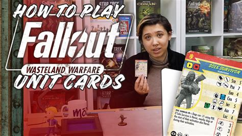 How To Play Fallout Wasteland Warfare Unit Cards Youtube