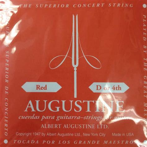 Augustine Guitar Strings Red D 4 Ikegaku