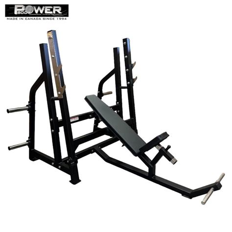 1026 Olympic Incline Bench Press With Pivot Power Body Fitness Inc