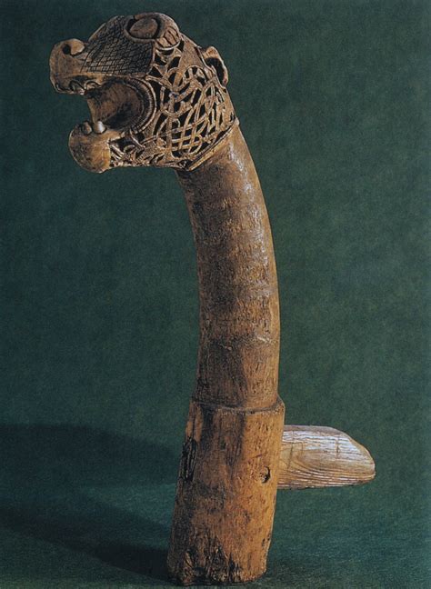 Animal Head Post From The Oseberg Ship Norway Animal Heads Animals