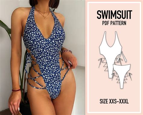 Swimsuit Pattern Pdf Bikini Pattern Pdf Sewing Pattern Etsy