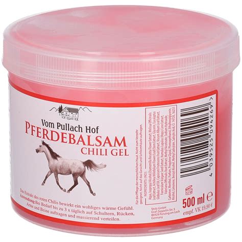 Vom Pullach Hof Pferdebalsam Chili Gel 500 Ml Shop Apotheke