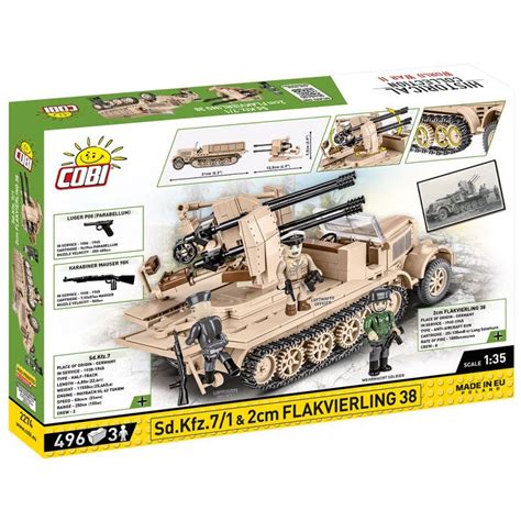 Cobi 496 pièces HC WWII 2274 SD KFZ 7 1 2CM FLAKVIE Jeu de