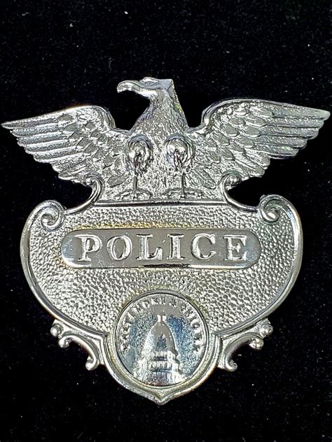 Vintage Baltimore Maryland Baltimore And Ohio Railroad Police Hat Badge