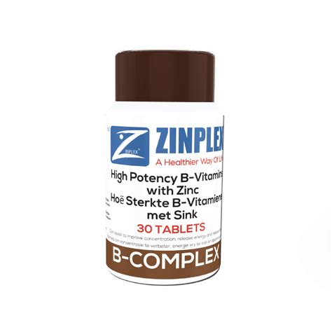 Zinplex B Complex 30 Tablets Online Vitamins And Natural Medication