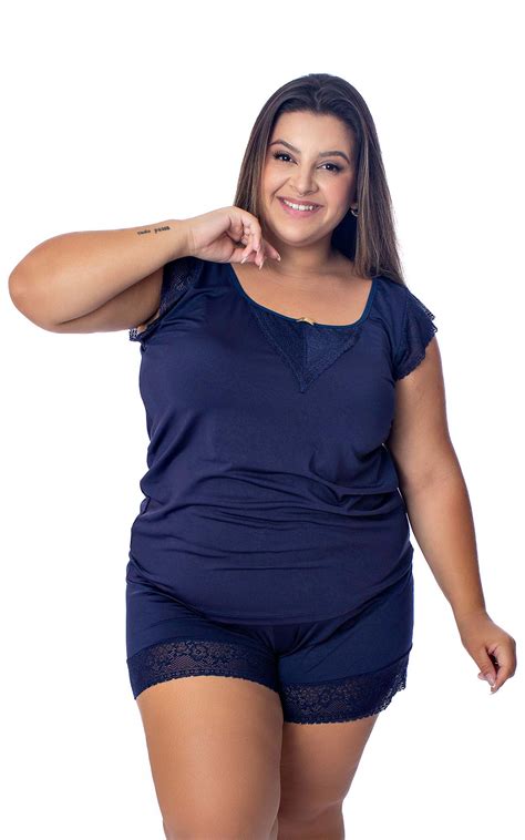Pijama Imi Lingerie Baby Doll Short Doll Renda Conforto Luxo Plus Size Diva Imi Lingerie