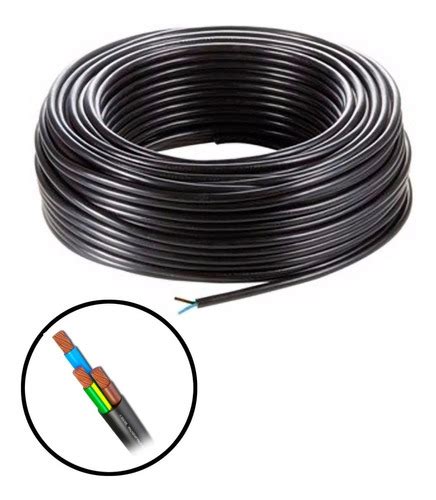 Cable Tipo Taller X Mm Negro Rollo Metros Argenplas Bigger