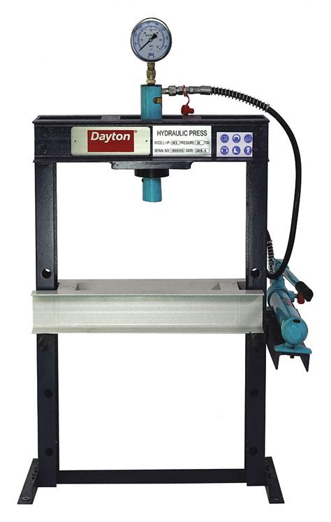 Dayton Hydraulic Press Pump Type Hydraulic Manual Frame Type H Frame