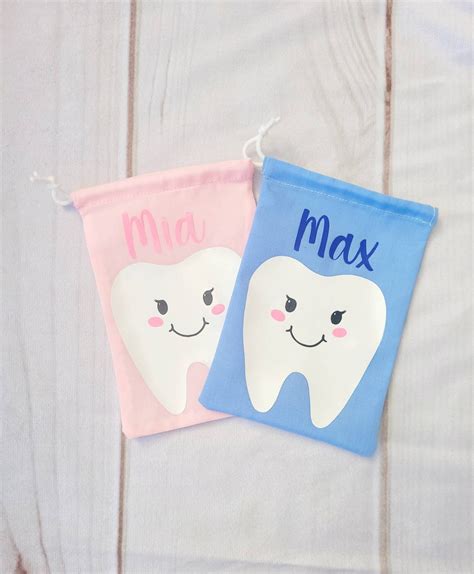 Personalised Tooth Fairy Bag Tooth Fairy Bag With Name On To Put Tooth