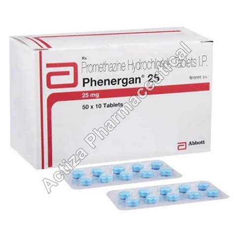 Promethazine Phenergan 25 Mg Tablet Treatment Nausea Vomiting