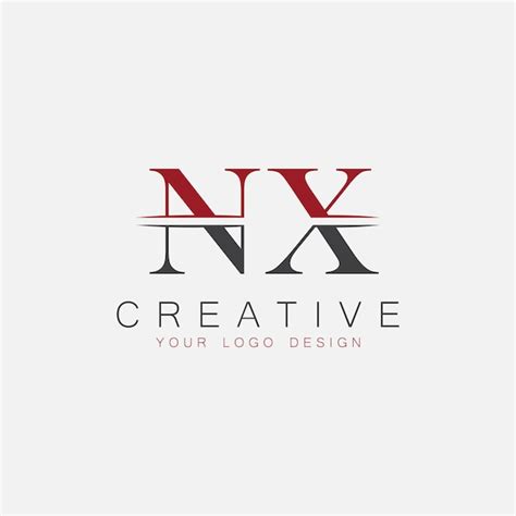 Premium Vector Nx Initial Monogram With Letter Creative Logo