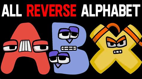 All Reverse Alphabet Lore Meme Part A Z Youtube