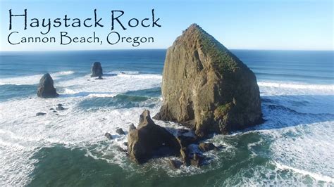 Haystack Rock Fly Around Cannon Beach Oregon Youtube